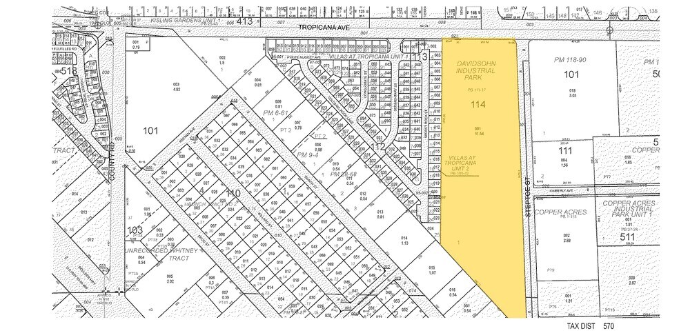 4975 Steptoe St, Las Vegas, NV for rent - Plat Map - Image 2 of 6