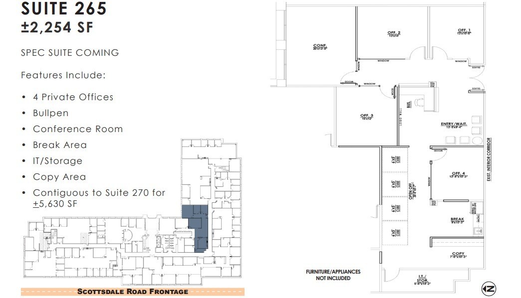 11333 N Scottsdale Rd, Scottsdale, AZ to rent Floor Plan- Image 1 of 1