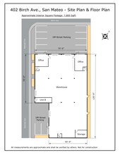 402 Birch Ave, San Mateo, CA for rent Site Plan- Image 1 of 13