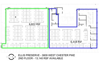 3809 West Chester Pike, Newtown Square, PA for rent Site Plan- Image 1 of 1