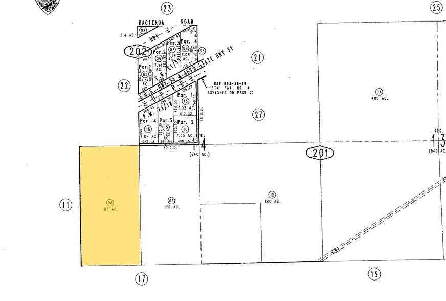 I-15 Fwy, Newberry Springs, CA for sale - Plat Map - Image 1 of 1