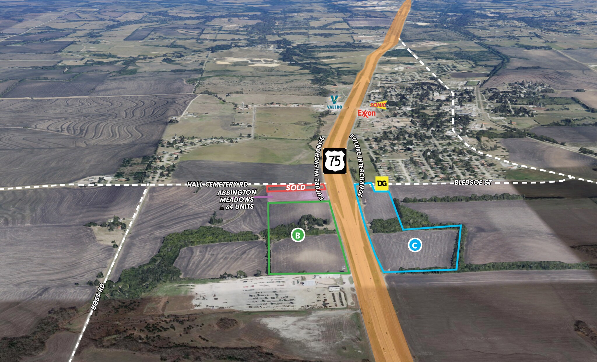 Highway 75 Hall Cemetary Rd, Howe, TX for sale Aerial- Image 1 of 1
