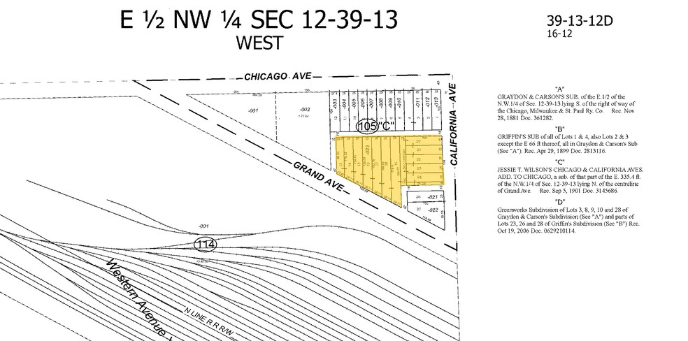 738 N California Ave, Chicago, IL for sale - Plat Map - Image 1 of 1