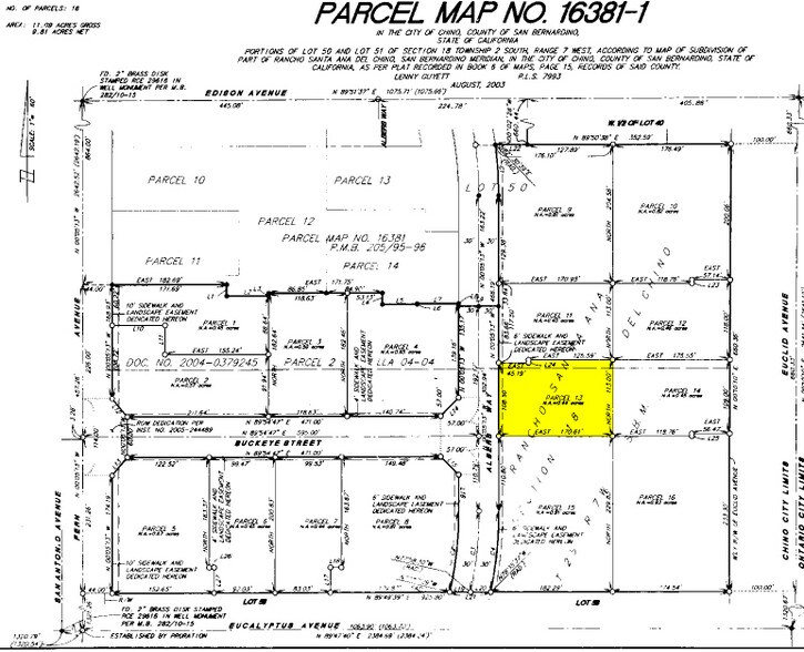 14271-14273 Albers Way, Chino, CA for rent - Plat Map - Image 3 of 3