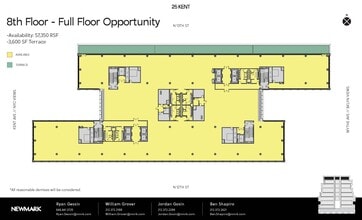 25 Kent Ave, Brooklyn, NY to rent Floor Plan- Image 2 of 5