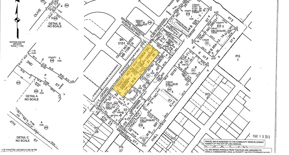 300 S Grand Ave, Los Angeles, CA for rent - Plat Map - Image 2 of 14