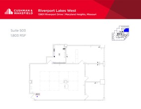 13801 Riverport Dr, Maryland Heights, MO for rent Site Plan- Image 1 of 2