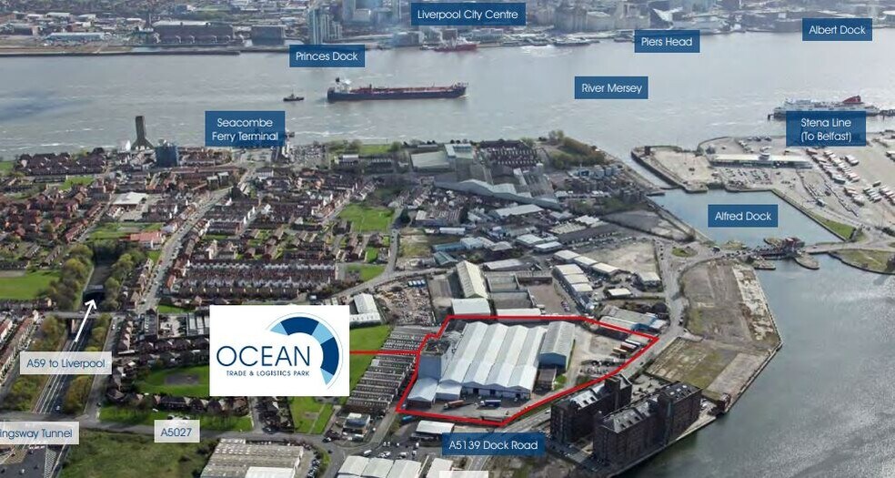 Dock Rd, Birkenhead for sale - Aerial - Image 1 of 1