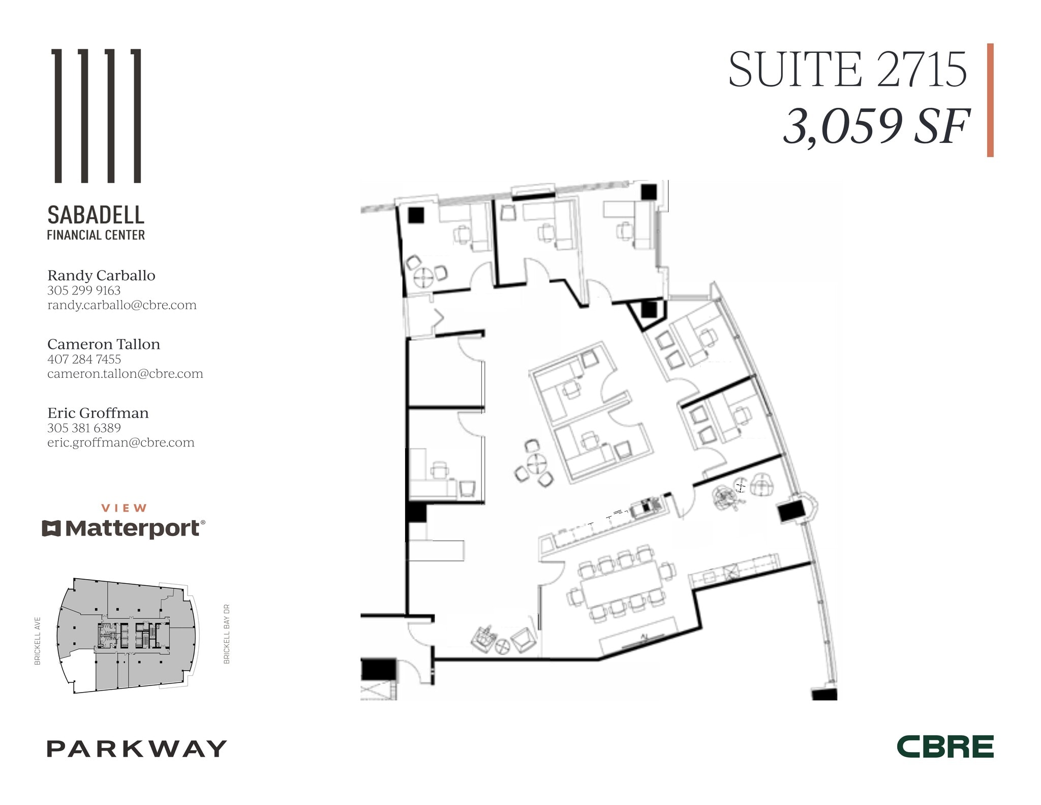 1111 Brickell Ave, Miami, FL to rent Site Plan- Image 1 of 4