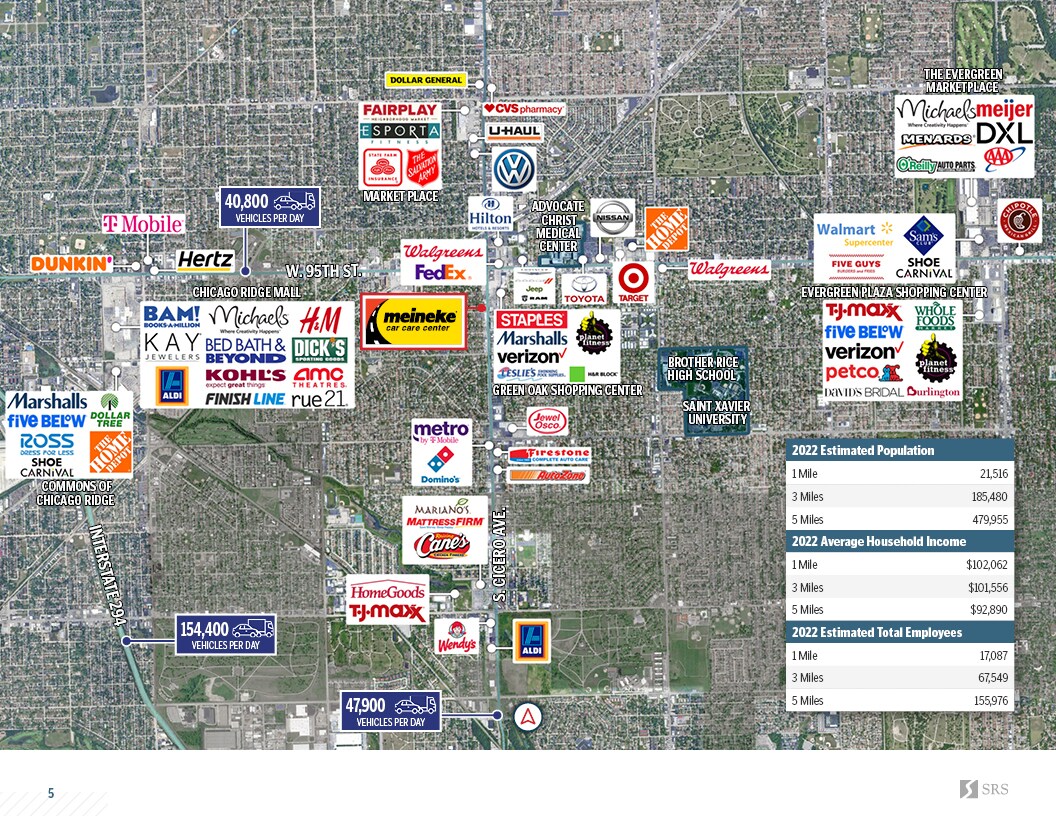 9640 S Cicero Ave, Oak Lawn 60453 Meineke New 15 Yr Abs NNN Lease
