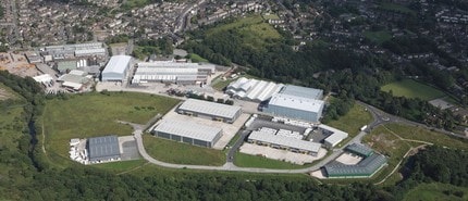 Graphite Way, Glossop, DBY - Aerial  map view