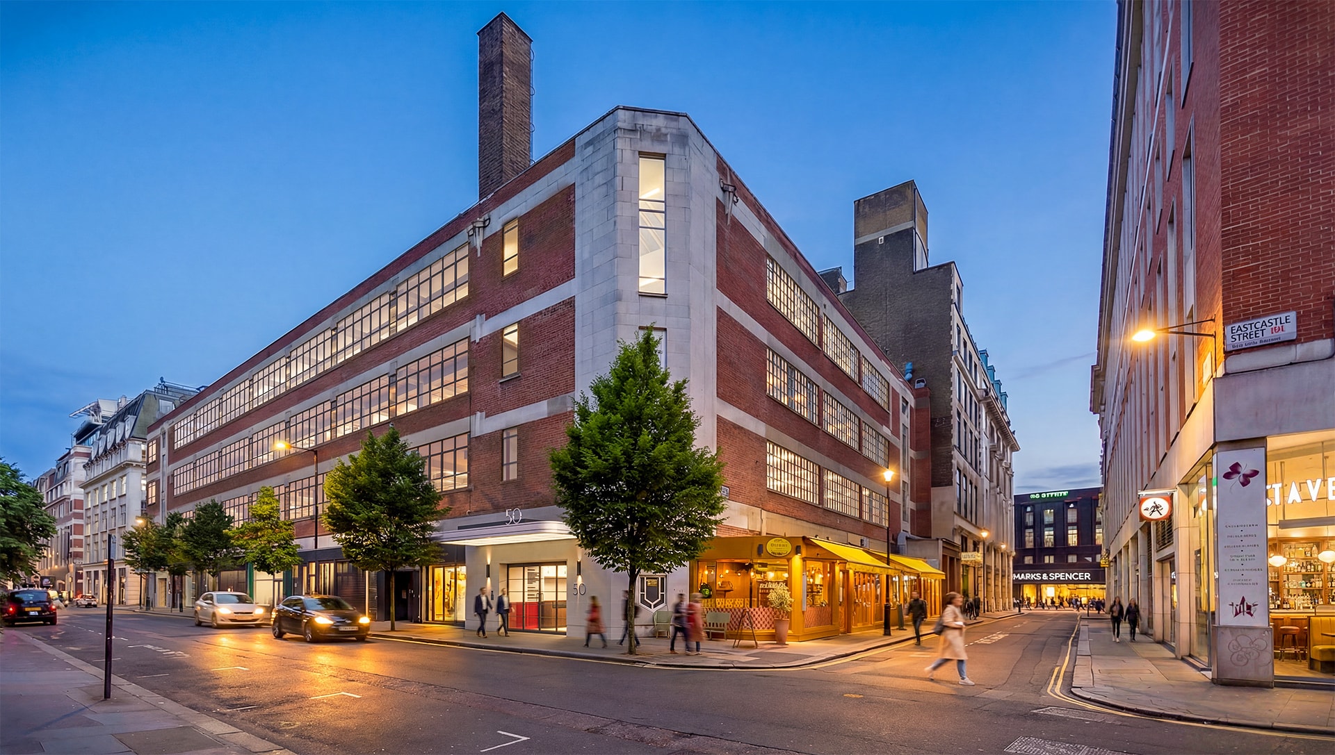 50 Eastcastle St, London to rent Building Photo- Image 1 of 16