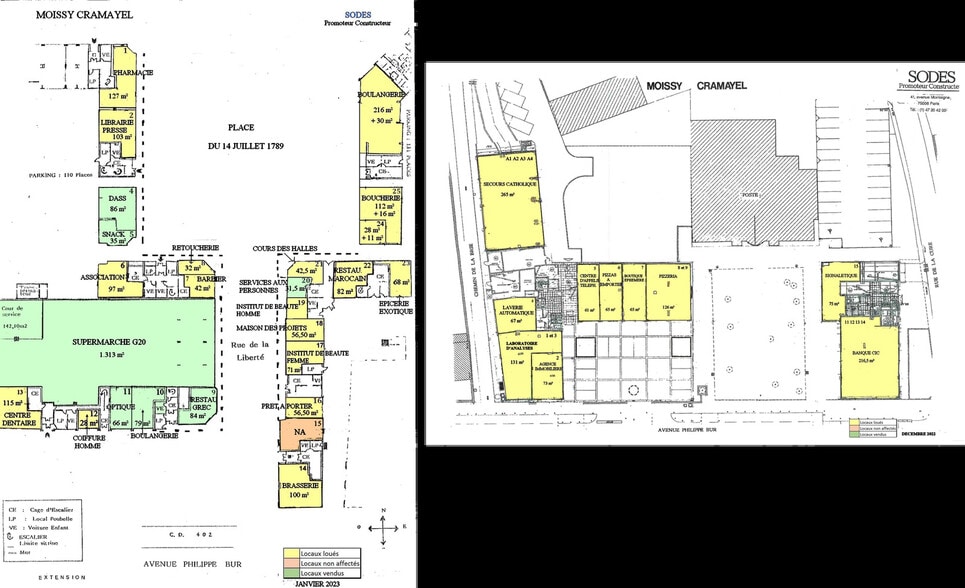 20 Rue De La Liberté, Moissy-Cramayel, Moissy-Cramayel to rent - Site Plan - Image 2 of 2