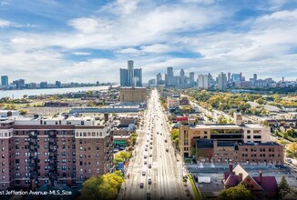 2921 E Jefferson Ave, Detroit, MI - AERIAL  map view