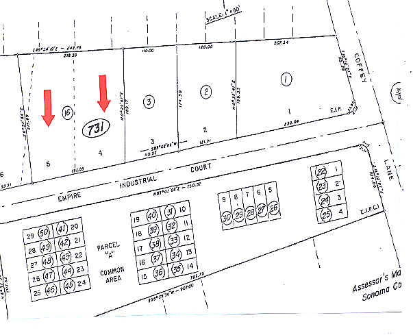 1813 Empire Industrial Ct, Santa Rosa, CA for rent - Plat Map - Image 2 of 9