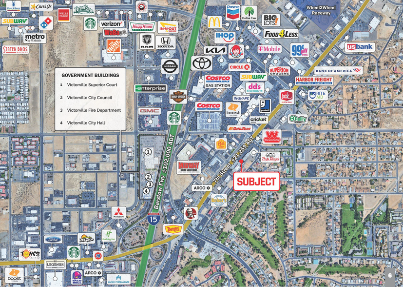 14415 Seventh St, Victorville, CA for sale - Aerial - Image 2 of 3