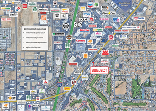 14415 Seventh St, Victorville, CA - aerial  map view