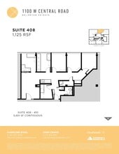 1100 W Central Rd, Arlington Heights, IL to rent Floor Plan- Image 1 of 2