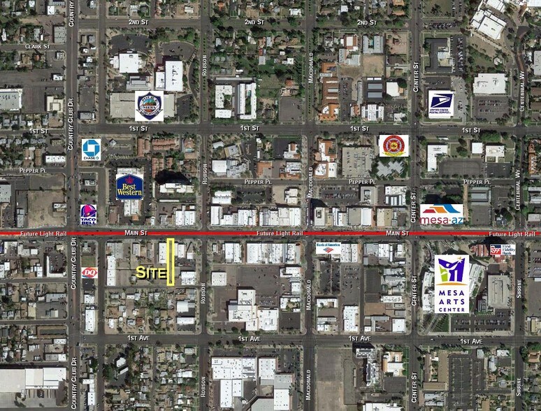 219 W Main St, Mesa, AZ for rent - Aerial - Image 2 of 17