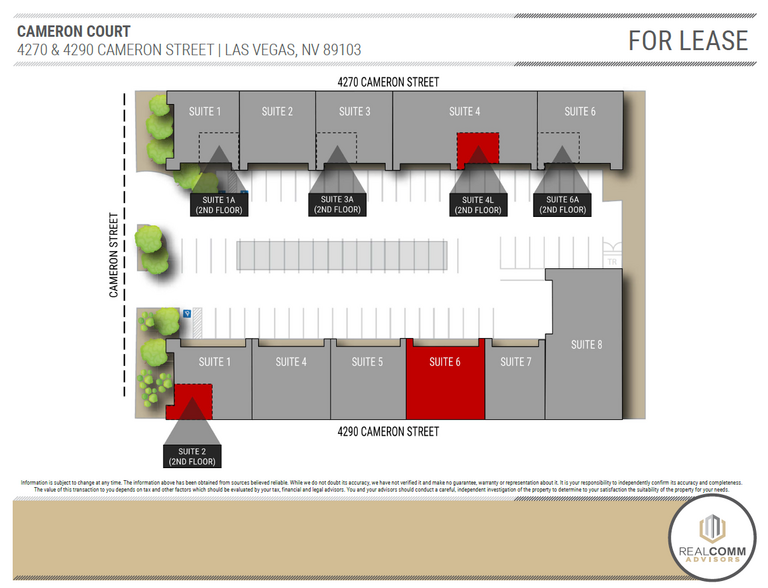 4290 Cameron St, Las Vegas, NV for rent - Site Plan - Image 2 of 6