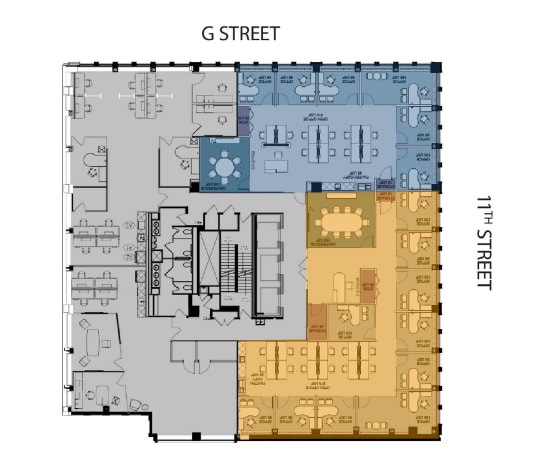 1100 G St NW, Washington, DC to rent Floor Plan- Image 1 of 6