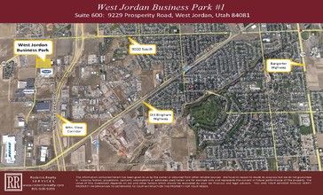 9229 Prosperity Rd, West Jordan, UT - aerial  map view