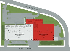 1355 Holmes Rd, Elgin, IL for rent Site Plan- Image 1 of 1