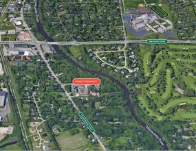 10950 N Cedarburg Rd, Mequon, WI - aerial  map view