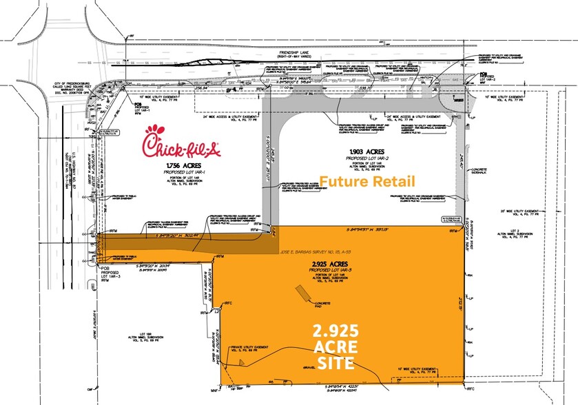 US Highway 87 & Friendship Lane, Fredericksburg, TX for rent - Site Plan - Image 2 of 4