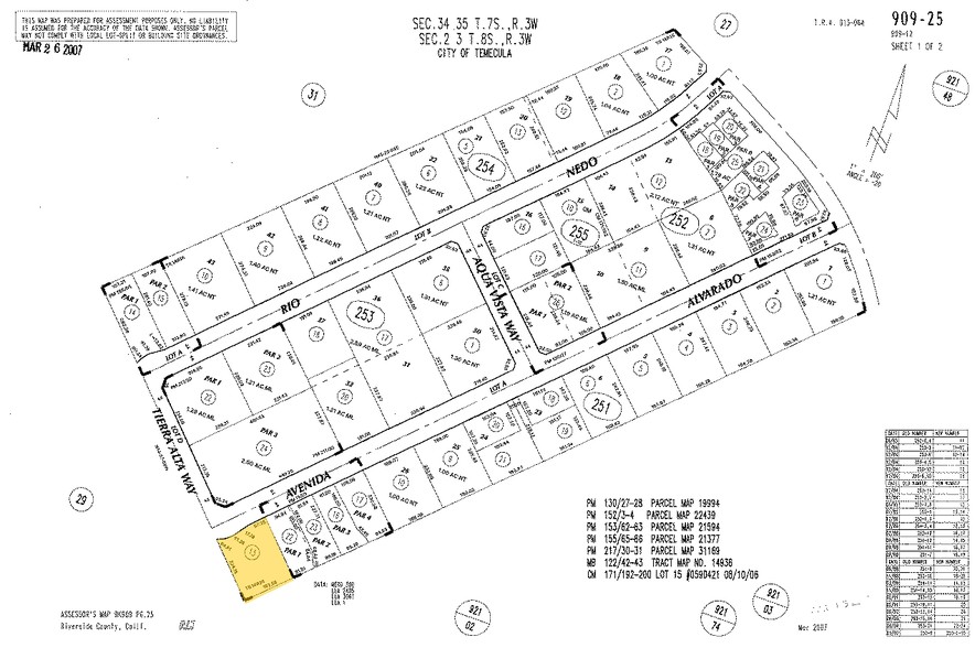 42387 Avenida Alvarado, Temecula, CA for rent - Plat Map - Image 2 of 4