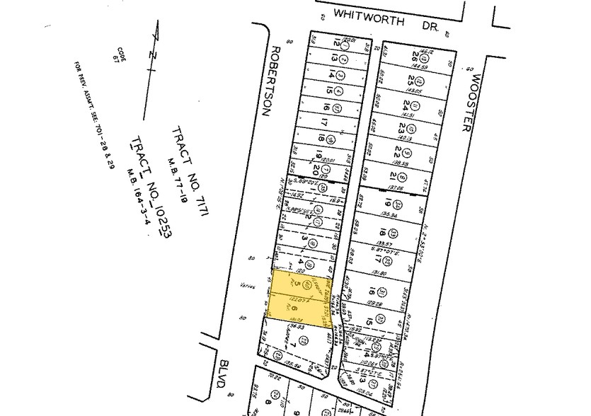 1150-1154 S Robertson Blvd, Los Angeles, CA for rent - Plat Map - Image 2 of 21