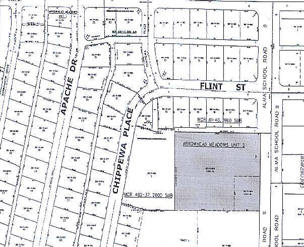 312 N Alma School Rd, Chandler, AZ for rent - Plat Map - Image 2 of 14