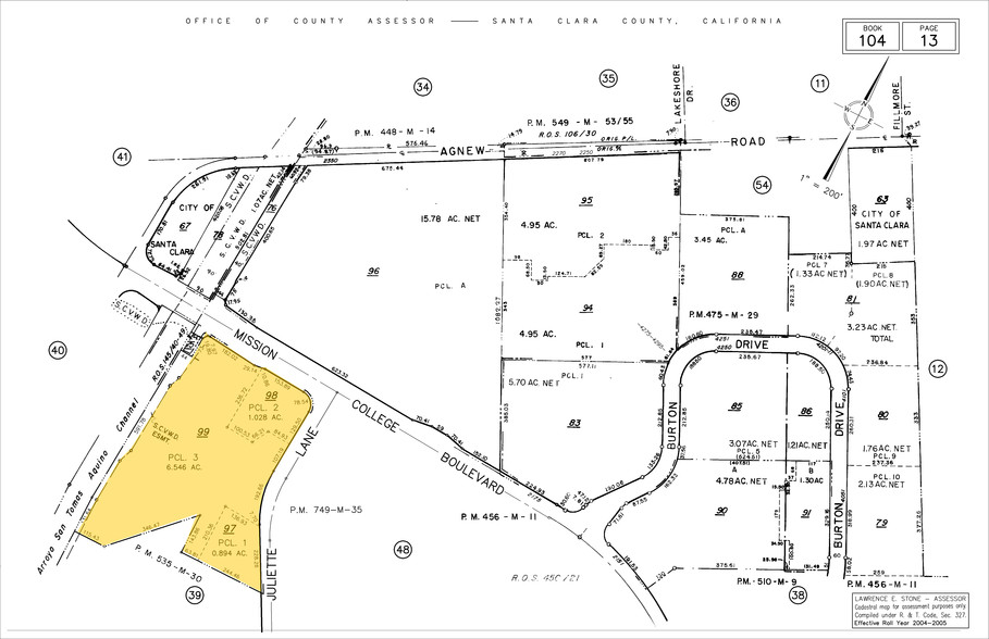 2350 Mission College Blvd, Santa Clara, CA for rent - Plat Map - Image 2 of 10