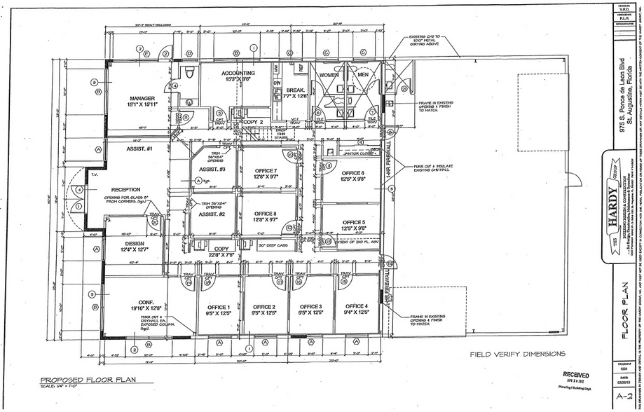 975 S Ponce de Leon Blvd, Saint Augustine, FL for sale - Floor Plan - Image 2 of 16