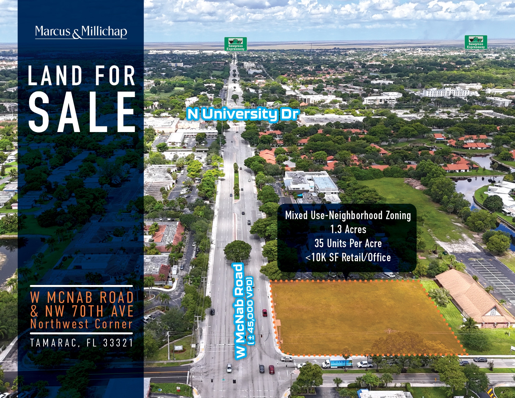W Mcnab Rd, Tamarac, FL for sale Building Photo- Image 1 of 7