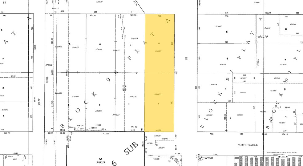 101-155 N 400 W, Salt Lake City, UT for rent - Plat Map - Image 2 of 20