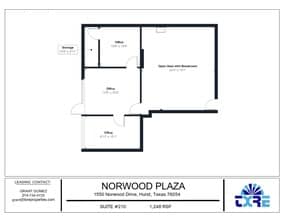 1550 Norwood Dr, Hurst, TX to rent Floor Plan- Image 1 of 1