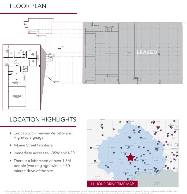 5500 South Fwy, Fort Worth, TX to rent Floor Plan- Image 1 of 1