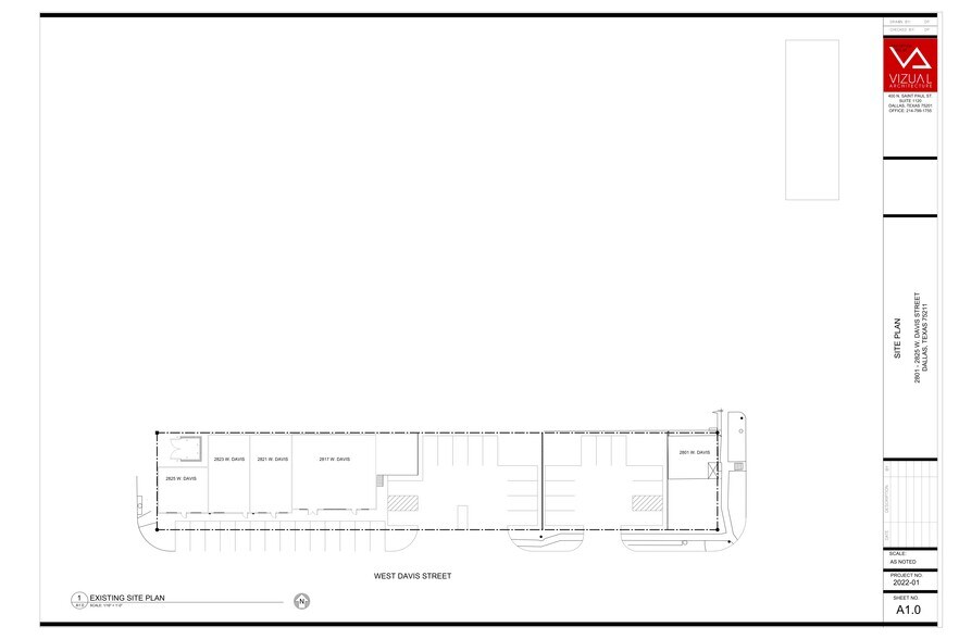 2801-2825 W Davis St, Dallas, TX for rent - Site Plan - Image 2 of 2