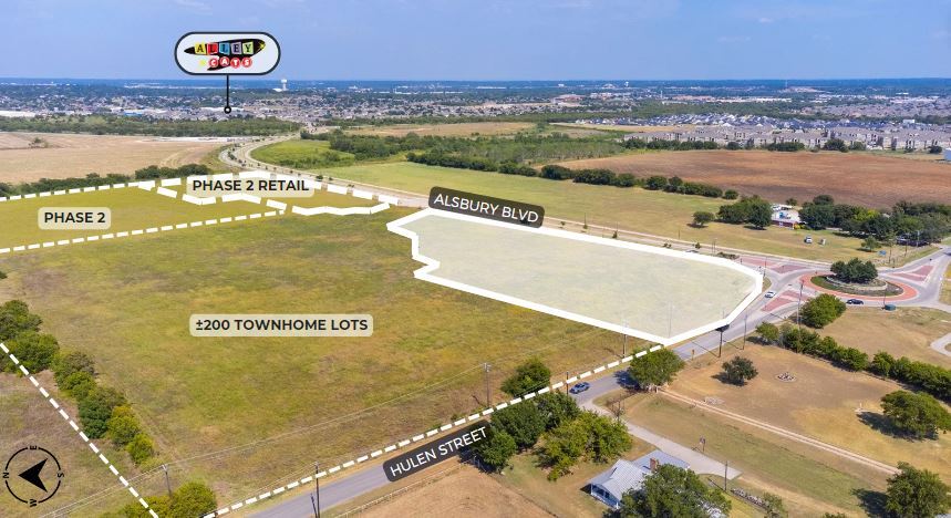 Hulen St, Burleson, TX for sale - Aerial - Image 2 of 2