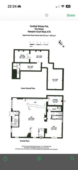 Hampton Court Rd, East Molesey to rent - Floor Plan - Image 3 of 3