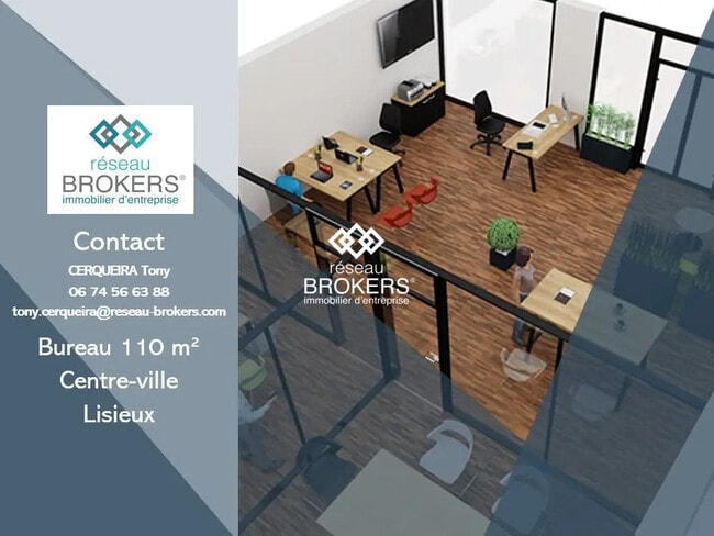 Location Bureaux 67 m² à 110 m²