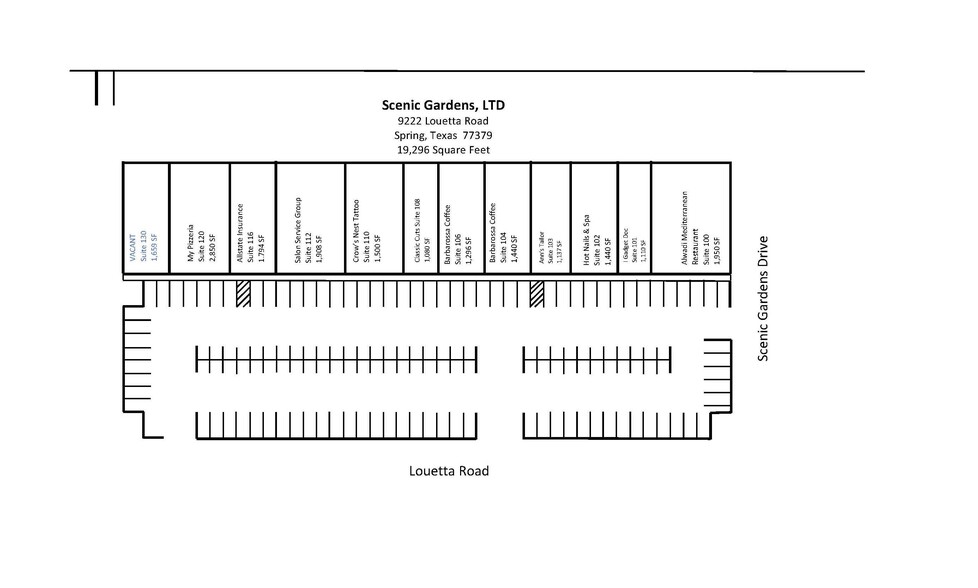 9222 Louetta Rd, Spring, TX for rent - Site Plan - Image 3 of 3