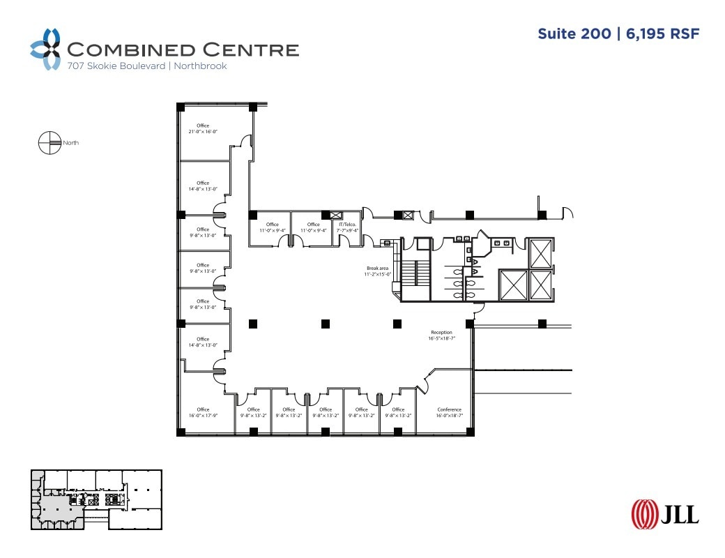 707 Skokie Blvd, Northbrook, IL to rent Floor Plan- Image 1 of 1