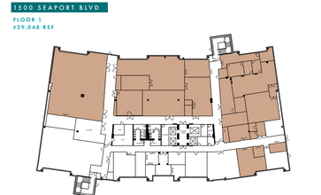 1400 Seaport Blvd, Redwood City, CA for rent Floor Plan- Image 1 of 1