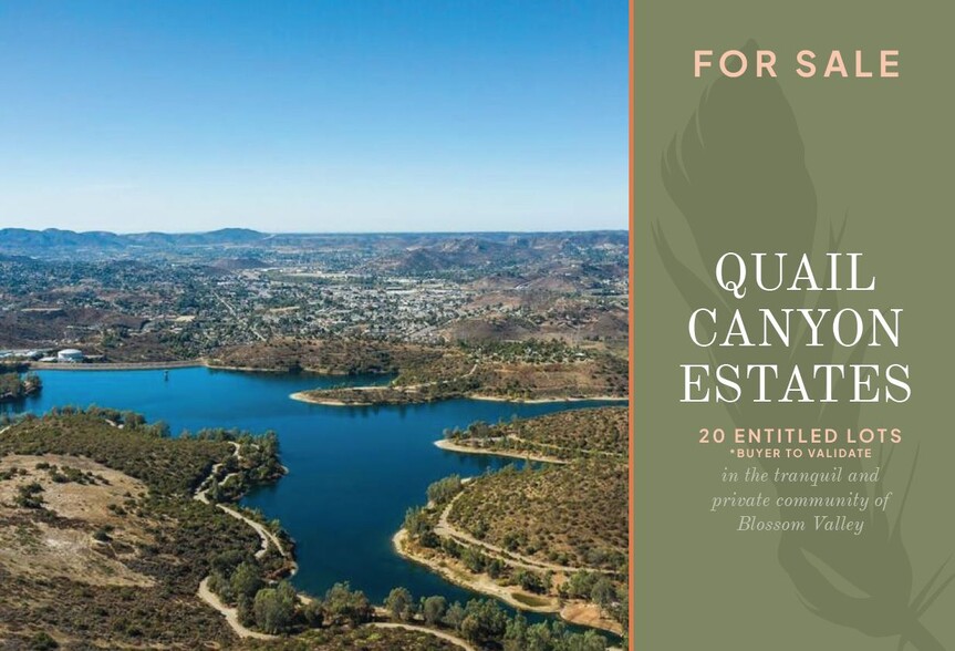 Quail Canyon rd, El Cajon, CA for sale - Primary Photo - Image 1 of 3