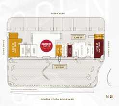 1601-1699 Contra Costa Blvd, Pleasant Hill, CA to rent Site Plan- Image 1 of 1