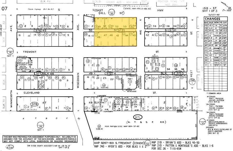 805-875 S Coast Hwy, Oceanside, CA for rent - Plat Map - Image 2 of 2