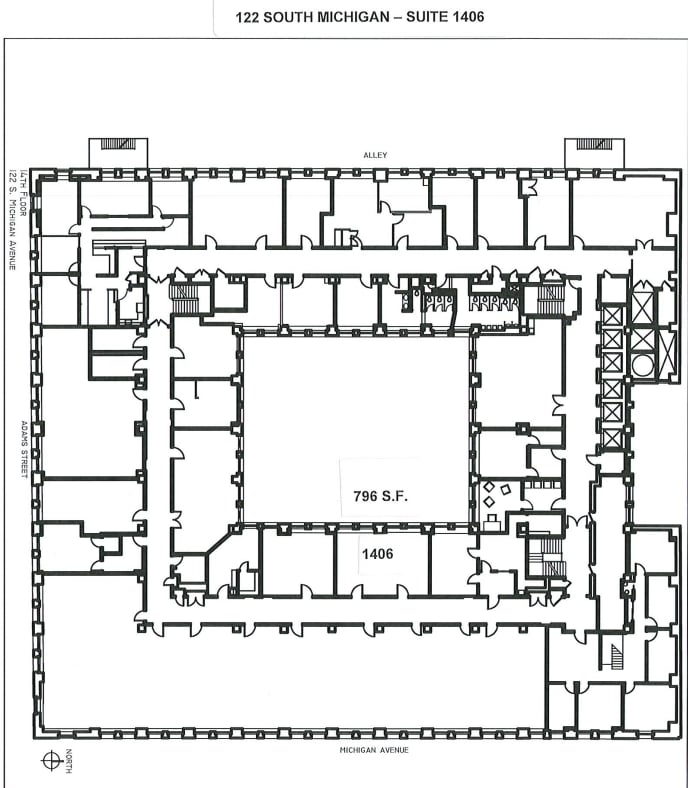 122 S Michigan Ave, Chicago, IL to rent Floor Plan- Image 1 of 1