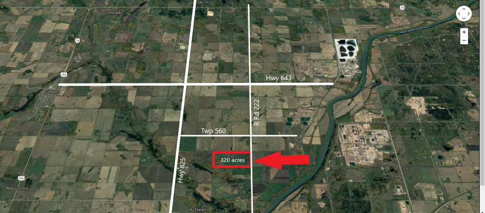 Township Road 555 Range Road 222-223, Sturgeon County, AB for sale - Aerial - Image 1 of 9